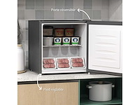Mini vriezer instelbare temperatuur van -14 tot -24°c compact 35l - afbeelding 6 van  6