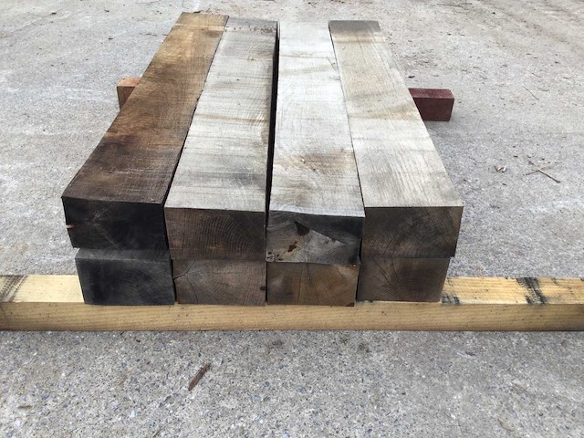 Minibiels eiken 1000 x 145 x 95 mm (8x) - afbeelding 1 van  3