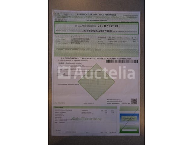 Minibus mercedes-benz sprinter 311 cdi (2006-165,695 km-vin:wdb90366331r864328) - afbeelding 27 van  79
