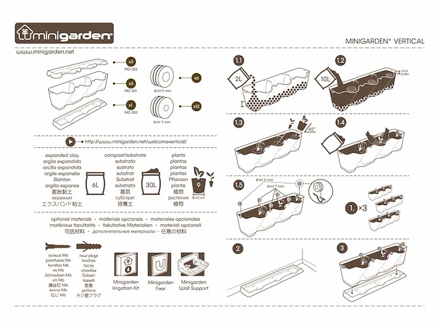 Minigarden - zwart - kitchen garden (5x) - afbeelding 2 van  4