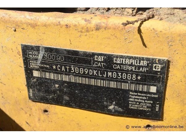 Minigraafmachine cat, 300.9d, cat3009dkljm03008, werkuren ngk - afbeelding 5 van  7