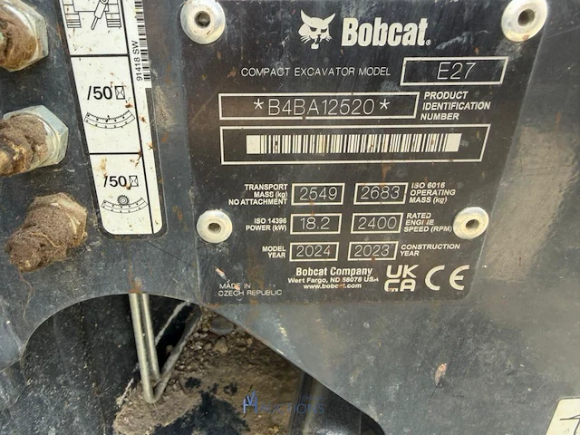 Minigraver bobcat e27 - 2023 - afbeelding 7 van  9