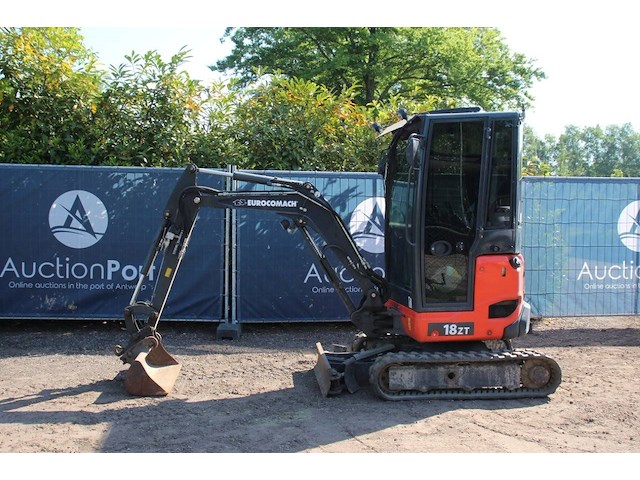Minigraver eurocomach es 18 zt diesel 14kw 2017 - afbeelding 1 van  1