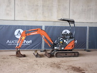 Minigraver hitachi zx17u-2 diesel 11kw - afbeelding 1 van  1