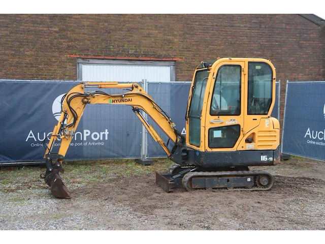 Minigraver hyundai robex 16-9 diesel 12kw 2016 - afbeelding 1 van  1