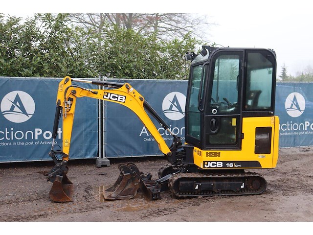 Minigraver jcb 16c-1 t3 diesel 12.2kw 2021 - afbeelding 1 van  1