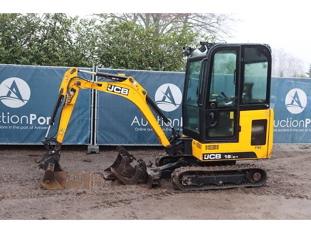 Minigraver jcb 16c-1 t3 diesel 12.2kw 2021 - afbeelding 1 van  1