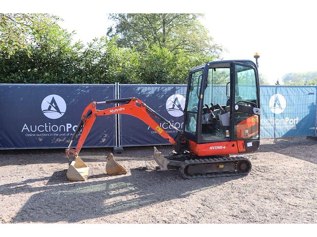 Minigraver kubota kx016-4 diesel 13pk 2014 - afbeelding 1 van  1