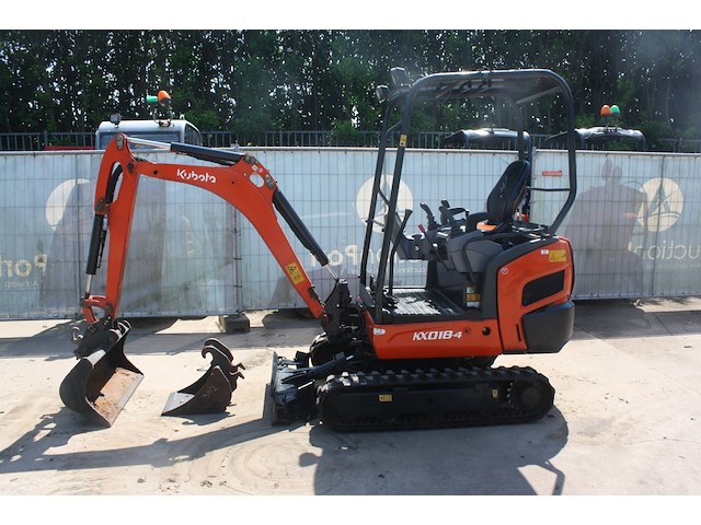 Minigraver kubota kx018-4 diesel 2017 - afbeelding 1 van  1