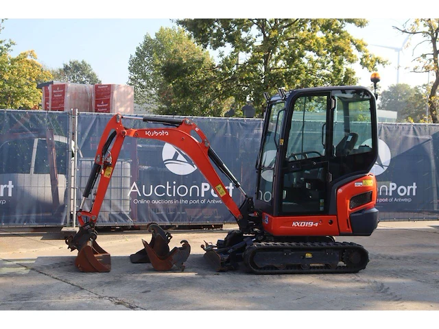 Minigraver kubota kx019-4 diesel 11.6kw 2022 - afbeelding 1 van  1