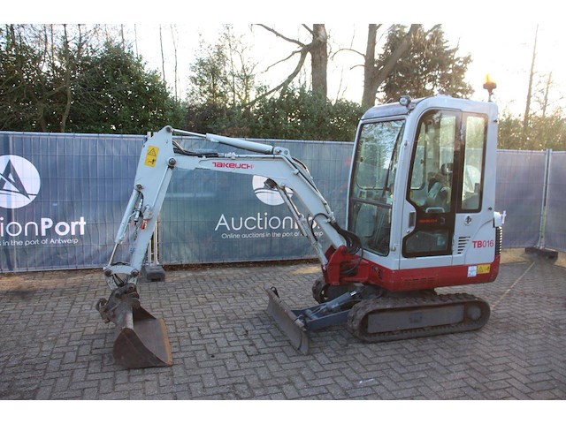 Minigraver takeuchi tb016 diesel 10.3kw 2011 - afbeelding 1 van  1