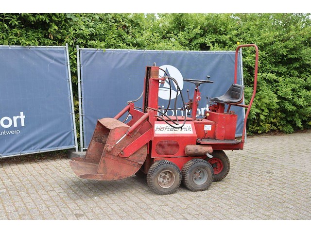 Minishovel weidemann diesel 1976 met grijper aanbouwdeel (marge) - afbeelding 1 van  1