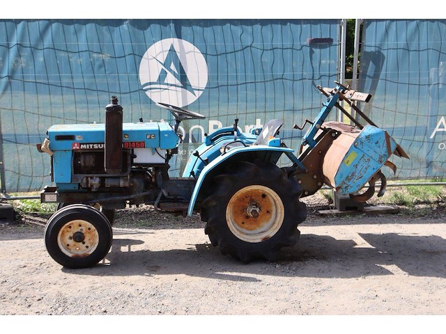 Minitractor mitsubishi d1450 diesel 14pk met grondfrees - afbeelding 1 van  1