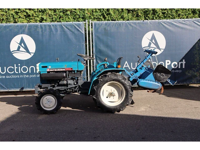 Minitractor mitsubishi d1550fd diesel 15pk met grondfrees - afbeelding 1 van  1
