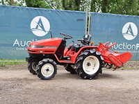 Minitractor mitsubishi mt155 diesel 15pk met grondfrees - afbeelding 1 van  1