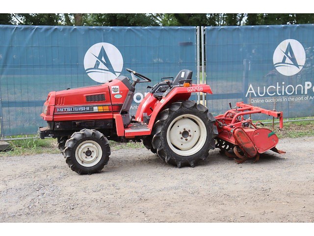 Minitractor mitsubishi mt16 diesel 15.8pk met grondfrees - afbeelding 1 van  1