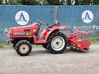 Minitractor mitsubishi mt16 diesel 15.8pk met grondfrees