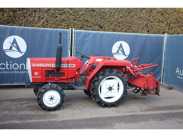 Minitractor shibaura sd1843 diesel met grondfrees - afbeelding 1 van  1