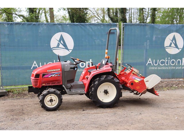 Minitractor yanmar ke-1d diesel 12pk met grondfrees - afbeelding 1 van  1