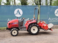Minitractor yanmar ke-1d diesel 12pk met grondfrees