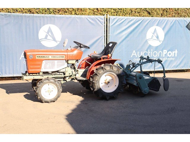 Minitractor yanmar ym1301d diesel met frees 13pk - afbeelding 1 van  1