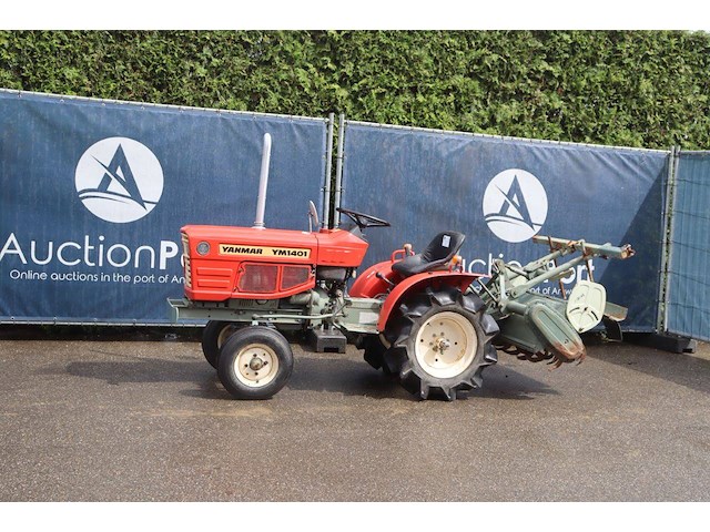 Minitractor yanmar ym1401 diesel 14pk met grondfrees - afbeelding 1 van  1