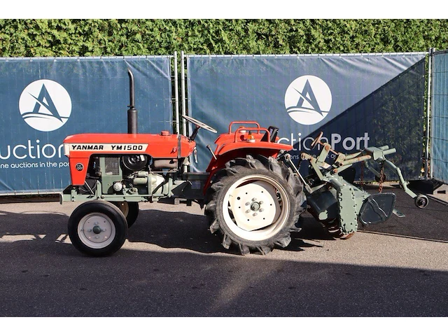 Minitractor yanmar ym1500 diesel 15pk met grondfrees - afbeelding 1 van  1