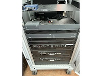 Minkels mobiel audio apparatuur kast met inhoud zie foto’s - afbeelding 2 van  7