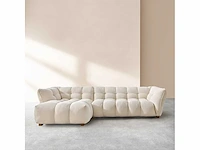 Mira short loop stof linker hoek sofa - ivoor