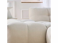 Mira short loop stof linker hoek sofa - ivoor - afbeelding 3 van  7