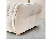 Mira short loop stof linker hoek sofa - ivoor - afbeelding 4 van  7