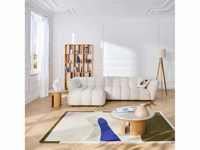 Mira short loop stof linker hoek sofa - ivoor - afbeelding 7 van  7