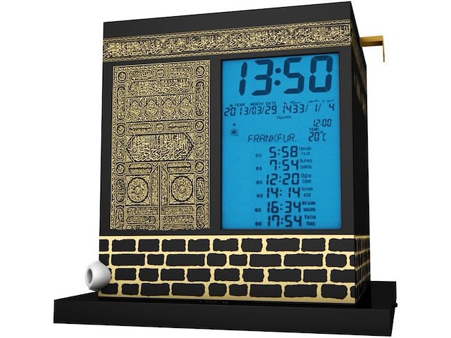 Mirac automatisch kaaba azan horloge - afbeelding 4 van  4