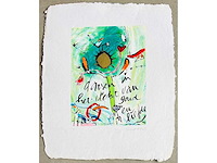 Miriam slaats - dansen in het licht van goud en liefde - kleurenzeefdruk - afbeelding 1 van  5