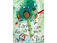 Miriam slaats - dansen in het licht van goud en liefde - kleurenzeefdruk - afbeelding 2 van  5