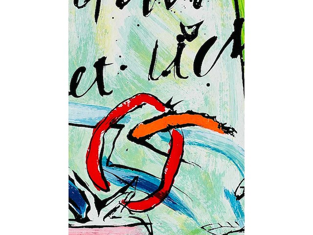 Miriam slaats - dansen in het licht van goud en liefde - kleurenzeefdruk - afbeelding 4 van  5