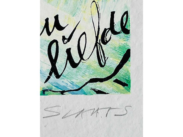 Miriam slaats - dansen in het licht van goud en liefde - kleurenzeefdruk - afbeelding 5 van  5