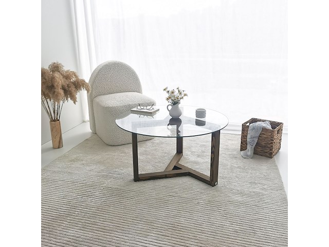 Miro salontafel | gehard glas | walnoot - afbeelding 1 van  6