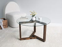 Miro salontafel | gehard glas | walnoot - afbeelding 2 van  6