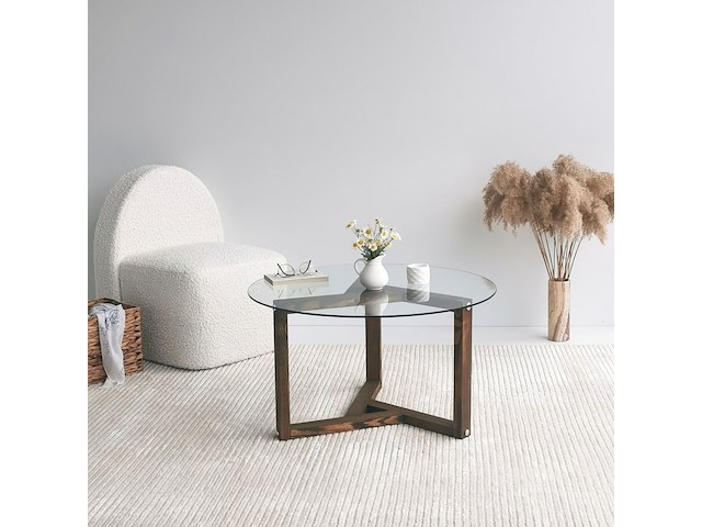 Miro salontafel | gehard glas | walnoot - afbeelding 3 van  6