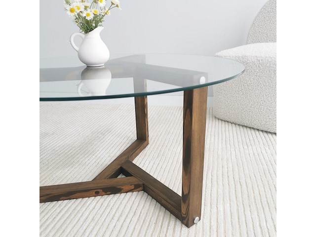 Miro salontafel | gehard glas | walnoot - afbeelding 5 van  6