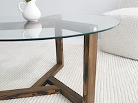 Miro salontafel | gehard glas | walnoot - afbeelding 5 van  6
