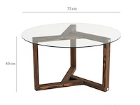 Miro salontafel | gehard glas | walnoot - afbeelding 6 van  6