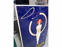 Miss blanche geëmailleerde plaquette 60 x 100 x 1,5 cm - afbeelding 2 van  5