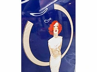 Miss blanche geëmailleerde plaquette 60 x 100 x 1,5 cm - afbeelding 5 van  5