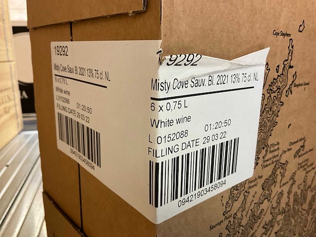 Misty cove wines sauvignon blanc witte wijn (30x) - afbeelding 6 van  7