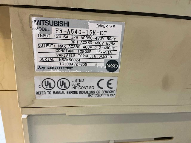 Mitsubishi a500 fa-a540-15k-ec frequentieregelaar - afbeelding 5 van  5