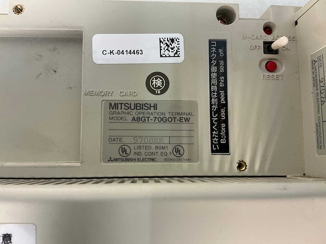 Mitsubishi a8gt-70got-ew bedieningspaneel (2x) - afbeelding 5 van  9