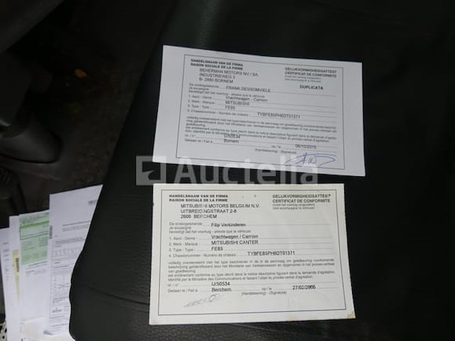 Mitsubishi canter 7c14 fuso (2006-250,382 km)(vin: tybfe85ph6dt01371 ) - afbeelding 14 van  27