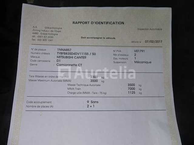 Mitsubishi canter kiepwagen (2012-181,337 km)( vin: tybfb83sd4dv11155 ) - afbeelding 10 van  23